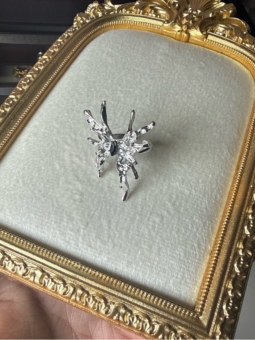 Sterling Silver Butterfly Sculpted Ring - Women's Jewelry
